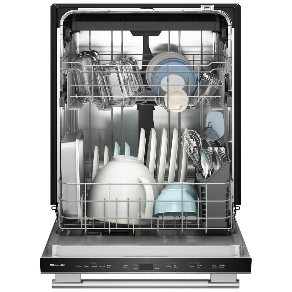 KitchenAid KDTS224SPS Dishwasher, 24 inch Exterior Width, 47 dB Decibel Level, Fully Integrated, Stainless Steel (Interior), 5 Wash Cycles, 13 Capacity (Place Settings), PrintShield Stainless colour