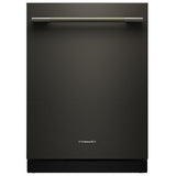 KitchenAid KDTS324SBE Dishwasher, 24 inch Exterior Width, 41 dB Decibel Level, Fully Integrated, Stainless Interior, 5 Wash Cycles, 15 Capacity (Place Settings), 3 Loading Racks, Black Ore colour