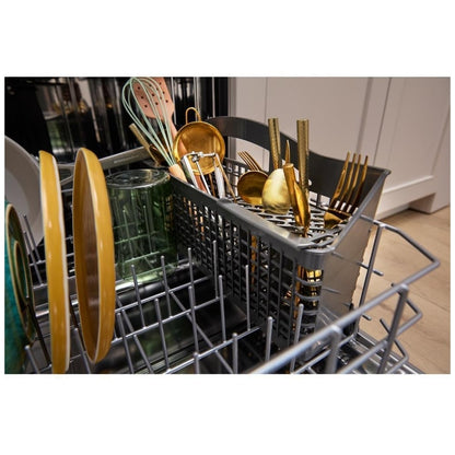 KitchenAid KDTS324SPS Dishwasher, 24 inch Exterior Width, 41 dB Decibel Level, Fully Integrated, Stainless Steel (Interior), 5 Wash Cycles, 15 Capacity (Place Settings), 3 Loading Racks, PrintShield Stainless colour