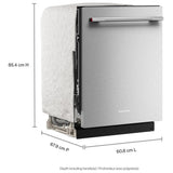 KitchenAid KDTS324SPS Dishwasher, 24 inch Exterior Width, 41 dB Decibel Level, Fully Integrated, Stainless Interior, 5 Wash Cycles, 15 Capacity (Place Settings), 3 Loading Racks, PrintShield Stainless colour