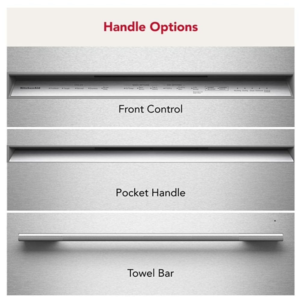 KitchenAid KDTS424SBE Dishwasher | 24" Built-In Dishwasher | 5 Wash Cycles | Stainless Steel Interior | Canada