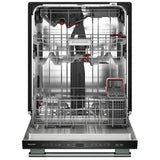 KitchenAid KDTS424SJP Dishwasher, 24 inch Exterior Width, 44 dB Decibel Level, Fully Integrated, Stainless Interior, 5 Wash Cycles, 16 Capacity (Place Settings), 3 Loading Racks, Juniper colour
