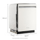 KitchenAid KDTS424SPL 360° Max Jets™ Third Rack Dishwasher with ProDry™ System, 44 dBA