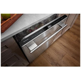 KitchenAid KDTS424SPS Dishwasher, 24 inch Exterior Width, 44 dB Decibel Level, Fully Integrated, Stainless Interior, 5 Wash Cycles, 16 Capacity (Place Settings), 3 Loading Racks, PrintShield Stainless colour