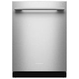 KitchenAid KDTS424SPS Dishwasher, 24 inch Exterior Width, 44 dB Decibel Level, Fully Integrated, Stainless Interior, 5 Wash Cycles, 16 Capacity (Place Settings), 3 Loading Racks, PrintShield Stainless colour