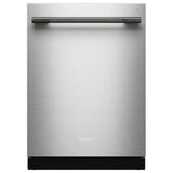 KitchenAid KDTS424SPS Dishwasher, 24 inch Exterior Width, 44 dB Decibel Level, Fully Integrated, Stainless Interior, 5 Wash Cycles, 16 Capacity (Place Settings), 3 Loading Racks, PrintShield Stainless colour