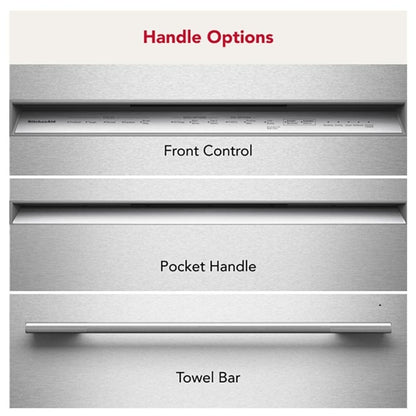 KitchenAid KDTS424SPS Dishwasher, 24 inch Exterior Width, 44 dB Decibel Level, Fully Integrated, Stainless Steel (Interior), 5 Wash Cycles, 16 Capacity (Place Settings), PrintShield Stainless colour