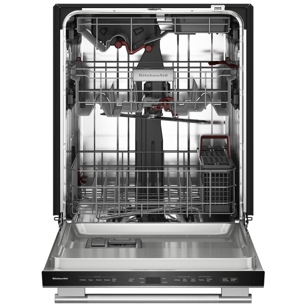 KitchenAid KDTS424SPS Dishwasher, 24 inch Exterior Width, 44 dB Decibel Level, Fully Integrated, Stainless Steel (Interior), 5 Wash Cycles, 16 Capacity (Place Settings), PrintShield Stainless colour