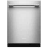 KitchenAid KDTS424SPS Dishwasher, 24 inch Exterior Width, 44 dB Decibel Level, Fully Integrated, Stainless Interior, 5 Wash Cycles, 16 Capacity (Place Settings), 3 Loading Racks, PrintShield Stainless colour