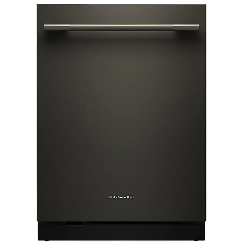 KitchenAid KDTS624SBE Dishwasher, 24 inch Exterior Width, 44 dB Decibel Level, Fully Integrated, Stainless Interior, 5 Wash Cycles, 16 Capacity (Place Settings), 3 Loading Racks, Black Ore colour