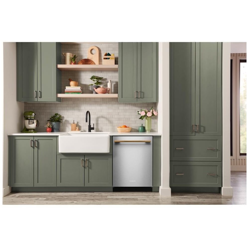 KitchenAid KDTS624SPS Dishwasher, 24 inch Exterior Width, 44 dB Decibel Level, Fully Integrated, Stainless Steel (Interior), 5 Wash Cycles, 16 Capacity (Place Settings), PrintShield Stainless colour