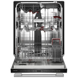 KitchenAid KDTS624SPS Dishwasher, 24 inch Exterior Width, 44 dB Decibel Level, Fully Integrated, Stainless Interior, 5 Wash Cycles, 16 Capacity (Place Settings), 3 Loading Racks, PrintShield Stainless colour