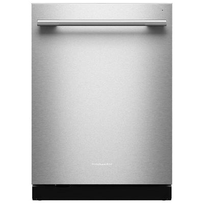 KitchenAid KDTS624SPS 洗碗机，24 英寸外部宽度，44 dB 分贝级别，完全集成，不锈钢（内部），5 种洗涤程序，16 套容量（餐具），PrintShield 不锈钢色