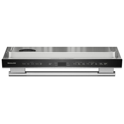 KitchenAid KDTS624SPS 洗碗机，24 英寸外部宽度，44 dB 分贝级别，完全集成，不锈钢（内部），5 种洗涤程序，16 套容量（餐具），PrintShield 不锈钢色