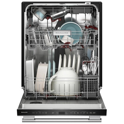 KitchenAid KDTS624SPS Dishwasher, 24 inch Exterior Width, 44 dB Decibel Level, Fully Integrated, Stainless Steel (Interior), 5 Wash Cycles, 16 Capacity (Place Settings), PrintShield Stainless colour