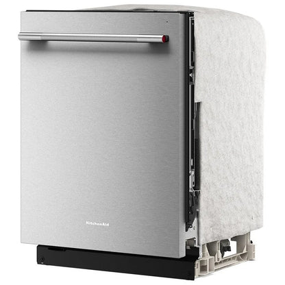 KitchenAid KDTS624SPS 洗碗机，24 英寸外部宽度，44 dB 分贝级别，完全集成，不锈钢（内部），5 种洗涤程序，16 套容量（餐具），PrintShield 不锈钢色