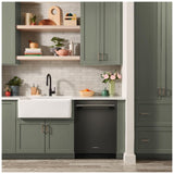 KitchenAid KDTS724SBE Dishwasher, 24 inch Exterior Width, 44 dB Decibel Level, Fully Integrated, Stainless Interior, 5 Wash Cycles, 16 Capacity (Place Settings), 3 Loading Racks, Black Ore colour