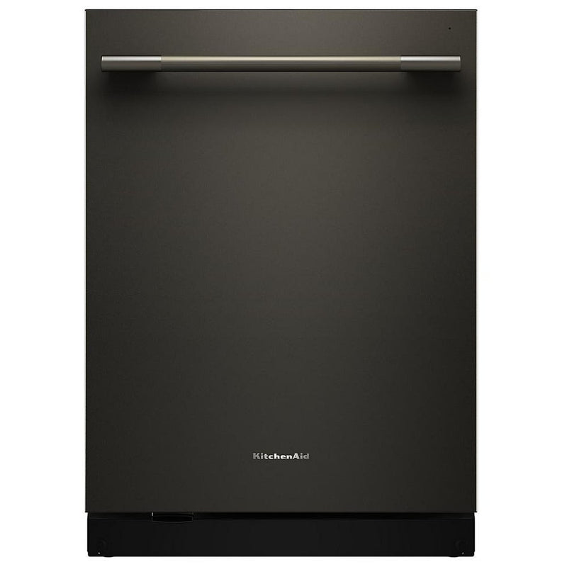 KitchenAid KDTS724SBE Dishwasher, 24 inch Exterior Width, 44 dB Decibel Level, Fully Integrated, Stainless Interior, 5 Wash Cycles, 16 Capacity (Place Settings), 3 Loading Racks, Black Ore colour