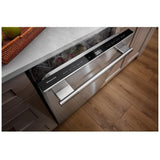 KitchenAid KDTS724SPS Dishwasher, 24 inch Exterior Width, 44 dB Decibel Level, Fully Integrated, Stainless Interior, 5 Wash Cycles, 16 Capacity (Place Settings), 3 Loading Racks, PrintShield Stainless colour