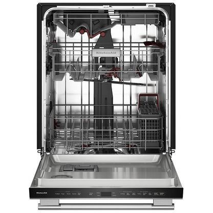KitchenAid KDTS724SPS 洗碗机，24 英寸外部宽度，44 dB 分贝级别，完全集成，不锈钢（内部），5 种洗涤程序，16 套容量（餐具），PrintShield 不锈钢色