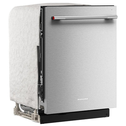 KitchenAid KDTS724SPS 洗碗机，24 英寸外部宽度，44 dB 分贝级别，完全集成，不锈钢（内部），5 种洗涤程序，16 套容量（餐具），PrintShield 不锈钢色