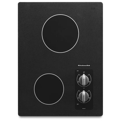 KitchenAid KECC056RBL Electric Cooktop, 15" Black