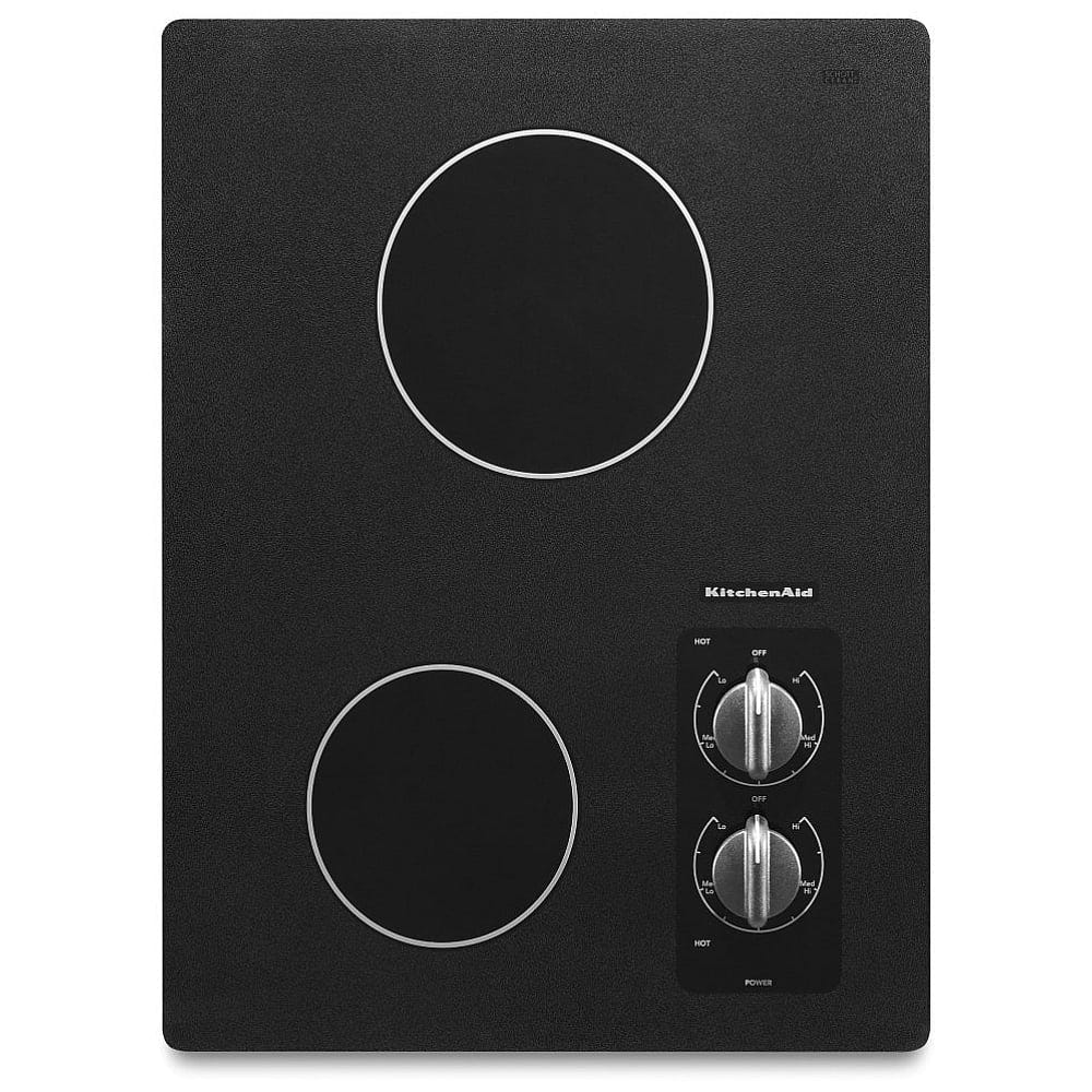 KitchenAid KECC056RBL Electric Cooktop, 15" Black