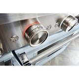 KitchenAid KFDC558JBK Dual Fuel Range, 6.3 cu. ft. Capacity, 48 inch Exterior Width, True Convection, 6 Burners, Self Clean, Double Oven, Imperial Black colour