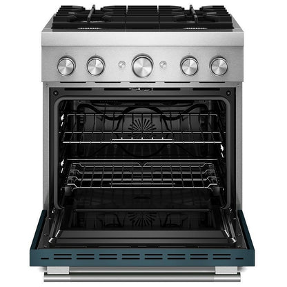 KitchenAid KFDS930SAG Dual Fuel Range, 4.1 cu. ft. Capacity, 30 inch Exterior Width, True Convection, 4 Burners, Air Fry, Self Clean, Agave colour, Even-Heat™, Flame-Sensing™ Reignition