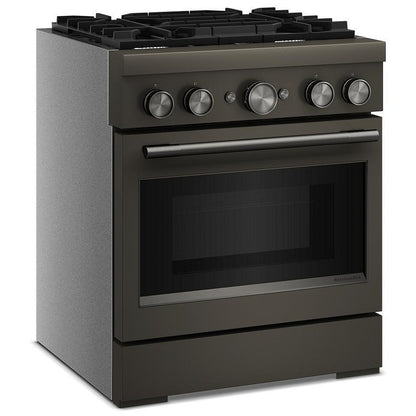 KitchenAid KFDS930SBE Dual Fuel Range, 4.1 cu. ft. Capacity, 30 inch Exterior Width, True Convection, 4 Burners, Air Fry, Self Clean