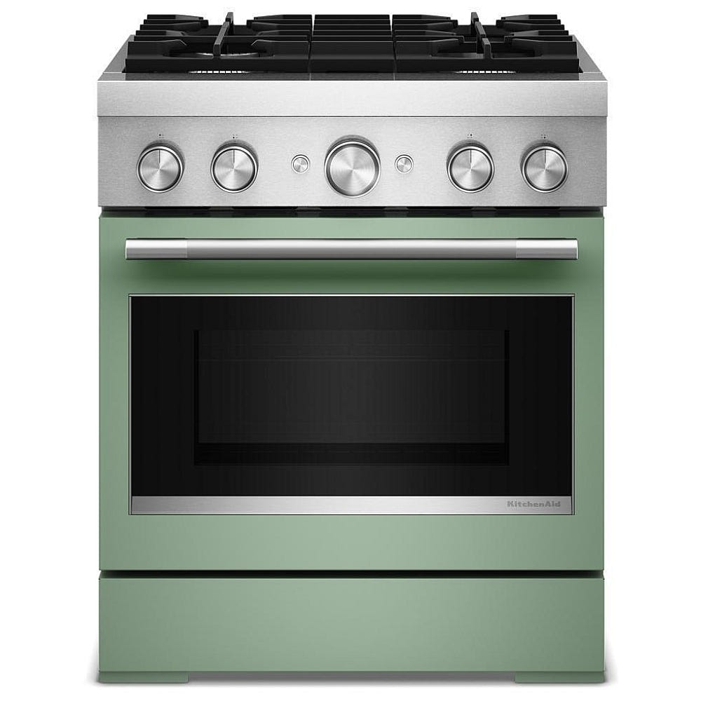 KitchenAid KFDS930SDC Dual Fuel Range, 4.1 cu. ft. Capacity, 30 inch Exterior Width, True Convection, 4 Burners, Air Fry, Self Clean