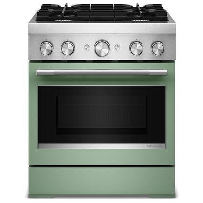 KitchenAid KFDS930SDC Dual Fuel Range, 4.1 cu. ft. Capacity, 30 inch Exterior Width, True Convection, 4 Burners, Air Fry, Self Clean