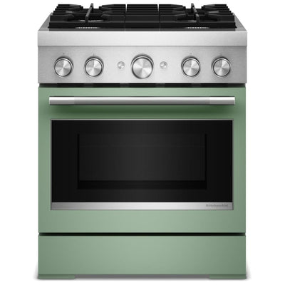 KitchenAid KFDS930SDC Dual Fuel Range, 4.1 cu. ft. Capacity, 30 inch Exterior Width, True Convection, 4 Burners, Air Fry, Self Clean