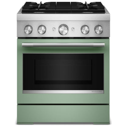 KitchenAid KFDS930SDC Dual Fuel Range, 4.1 cu. ft. Capacity, 30 inch Exterior Width, True Convection, 4 Burners, Air Fry, Self Clean