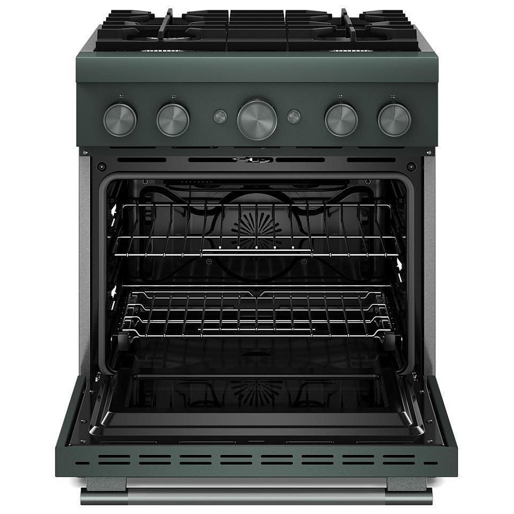 KitchenAid KFDS930SJP Dual Fuel Range, 4.1 cu. ft. Capacity, 30 inch Exterior Width, True Convection, 4 Burners, Air Fry, Self Clean, Juniper colour, Even-Heat™, Flame-Sensing™ Reignition