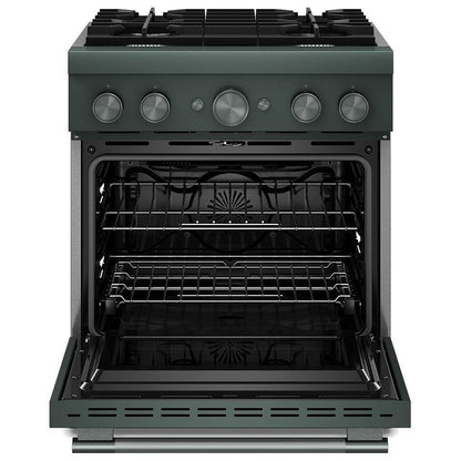 KitchenAid KFDS930SJP Dual Fuel Range, 4.1 cu. ft. Capacity, 30 inch Exterior Width, True Convection, 4 Burners, Air Fry, Self Clean, Juniper colour, Even-Heat™, Flame-Sensing™ Reignition