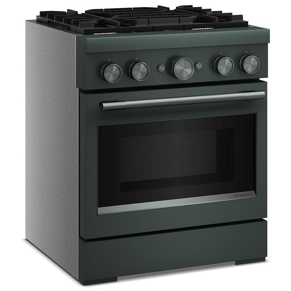 KitchenAid KFDS930SJP Dual Fuel Range, 4.1 cu. ft. Capacity, 30 inch Exterior Width, True Convection, 4 Burners, Air Fry, Self Clean, Juniper colour, Even-Heat™, Flame-Sensing™ Reignition