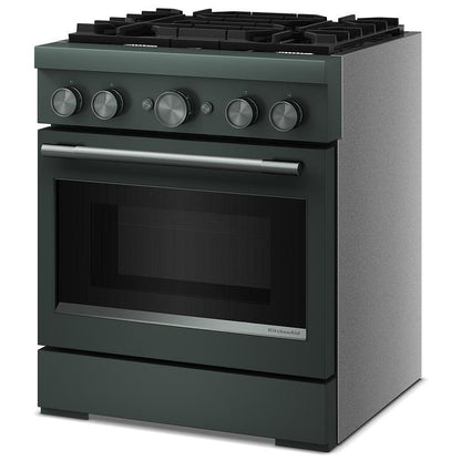 KitchenAid KFDS930SJP Dual Fuel Range, 4.1 cu. ft. Capacity, 30 inch Exterior Width, True Convection, 4 Burners, Air Fry, Self Clean, Juniper colour, Even-Heat™, Flame-Sensing™ Reignition