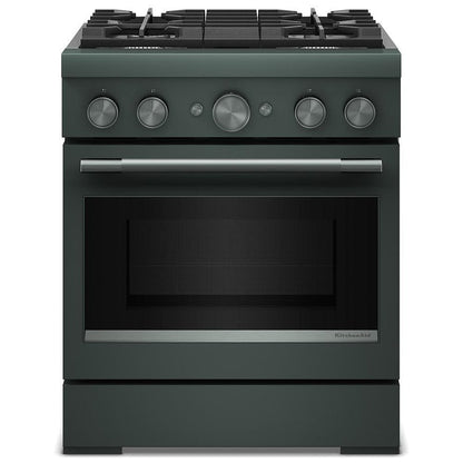KitchenAid KFDS930SJP Dual Fuel Range, 4.1 cu. ft. Capacity, 30 inch Exterior Width, True Convection, 4 Burners, Air Fry, Self Clean, Juniper colour, Even-Heat™, Flame-Sensing™ Reignition