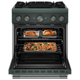 KitchenAid KFDS930SJP Dual Fuel Range, 4.1 cu. ft. Capacity, 30 inch Exterior Width, True Convection, 4 Burners, Air Fry, Self Clean, Juniper colour