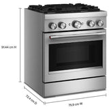 KitchenAid KFDS930SSS Dual Fuel Range, 4.1 cu. ft. Capacity, 30 inch Exterior Width, True Convection, 4 Burners, Air Fry, Self Clean, Stainless Steel colour