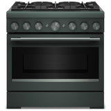 KitchenAid KFDS936SJP Dual Fuel Range, 5.1 cu. ft. Capacity, 36 inch Exterior Width, True Convection, 6 Burners, Air Fry, Self Clean, Juniper colour