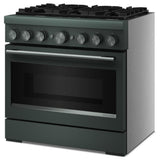 KitchenAid KFDS936SJP Dual Fuel Range, 5.1 cu. ft. Capacity, 36 inch Exterior Width, True Convection, 6 Burners, Air Fry, Self Clean, Juniper colour
