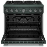 KitchenAid KFDS936SJP Dual Fuel Range, 5.1 cu. ft. Capacity, 36 inch Exterior Width, True Convection, 6 Burners, Air Fry, Self Clean, Juniper colour
