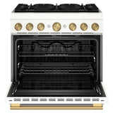 Kitchenaid KFDS936SPL 36" 6 Burner Commercial-Style Dual Fuel Range with No Preheat Air Fry Mode