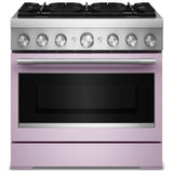 KitchenAid KFDS936SWF Dual Fuel Range, 5.1 cu. ft. Capacity, 36 inch Exterior Width, True Convection, 6 Burners, Air Fry, Self Clean, Wildflower colour