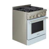 KitchenAid KFGC500JMB Gas Range, 30 inch Exterior Width, Self Clean, Convection, 4 Burners, 4.1 cu. ft. Capacity, Misty Blue
