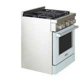 KitchenAid KFGC500JMB Gas Range, 30 inch Exterior Width, Self Clean, Convection, 4 Burners, 4.1 cu. ft. Capacity, Misty Blue
