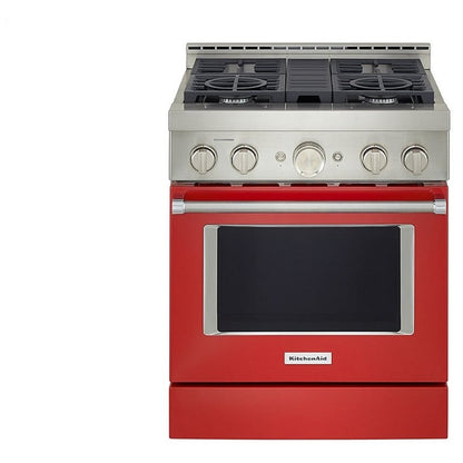 KitchenAid KFGC500JPA Gas Range, 30 inch Exterior Width, Self Clean, Convection, 4 Burners, 4.1 cu. ft. Capacity