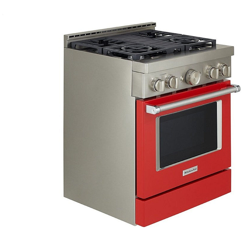 KitchenAid KFGC500JPA Gas Range, 30 inch Exterior Width, Self Clean, Convection, 4 Burners, 4.1 cu. ft. Capacity